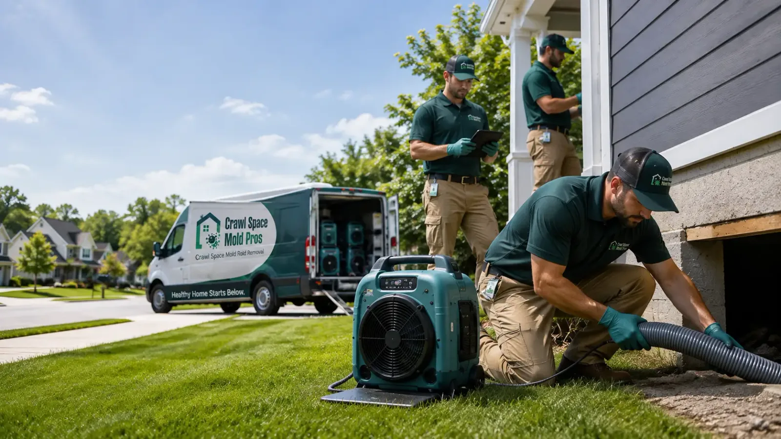 Crawl Space Mold Removal in Montague, MA
